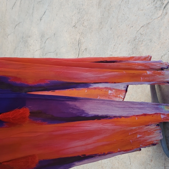 Exquisite Shahida Parides silk resort wear beaded dress - Picture 9 of 11